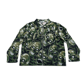 RDMCLOTHINGART tapestry hoodie GREEN SKULL Tapestry JACKET