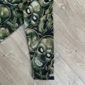 RDMCLOTHINGART tapestry hoodie GREEN SKULL Tapestry JACKET