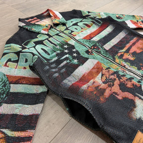 RDMCLOTHINGART tapestry hoodie GREEN YOUNGBOY TAPESTRY JACKET