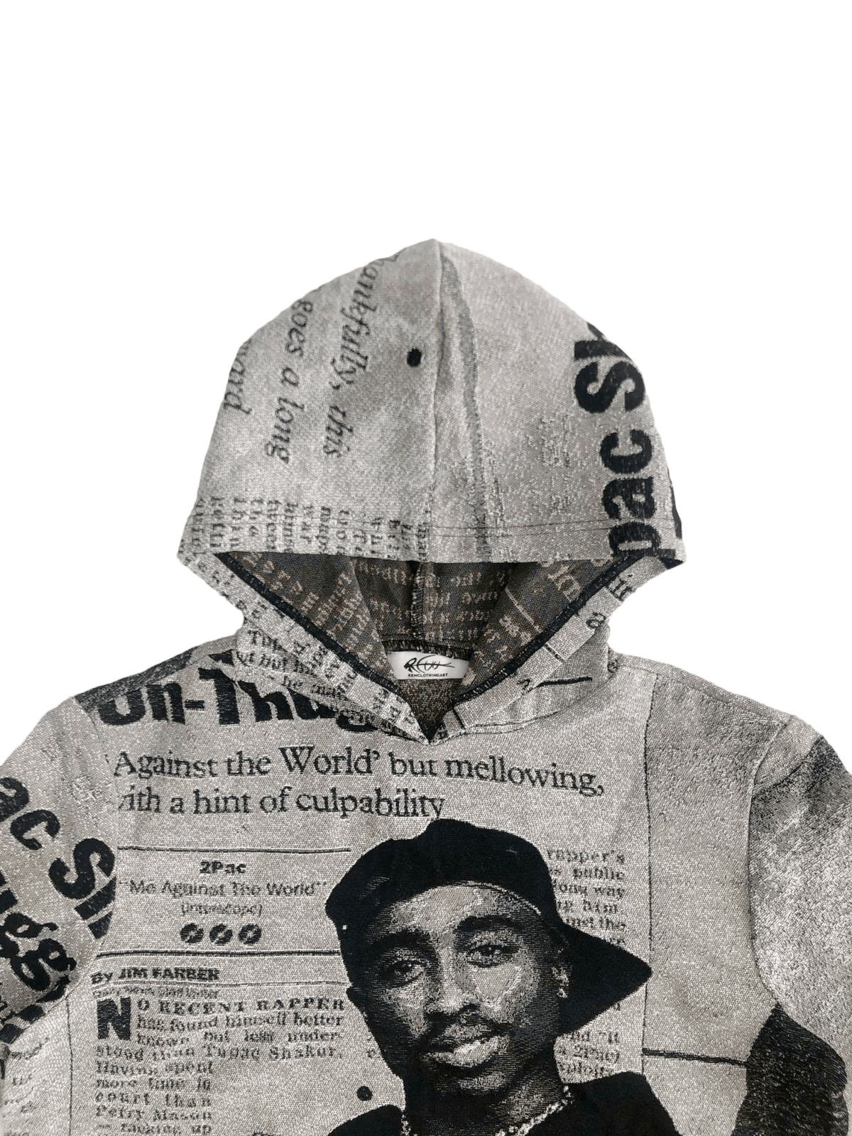 GREY 2PAC TAPESTRY - RDMCLOTHINGART