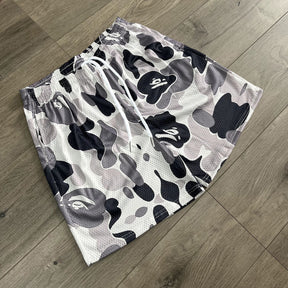 GREY CAMO MESH SHORTS-8700 - RDMCLOTHINGART