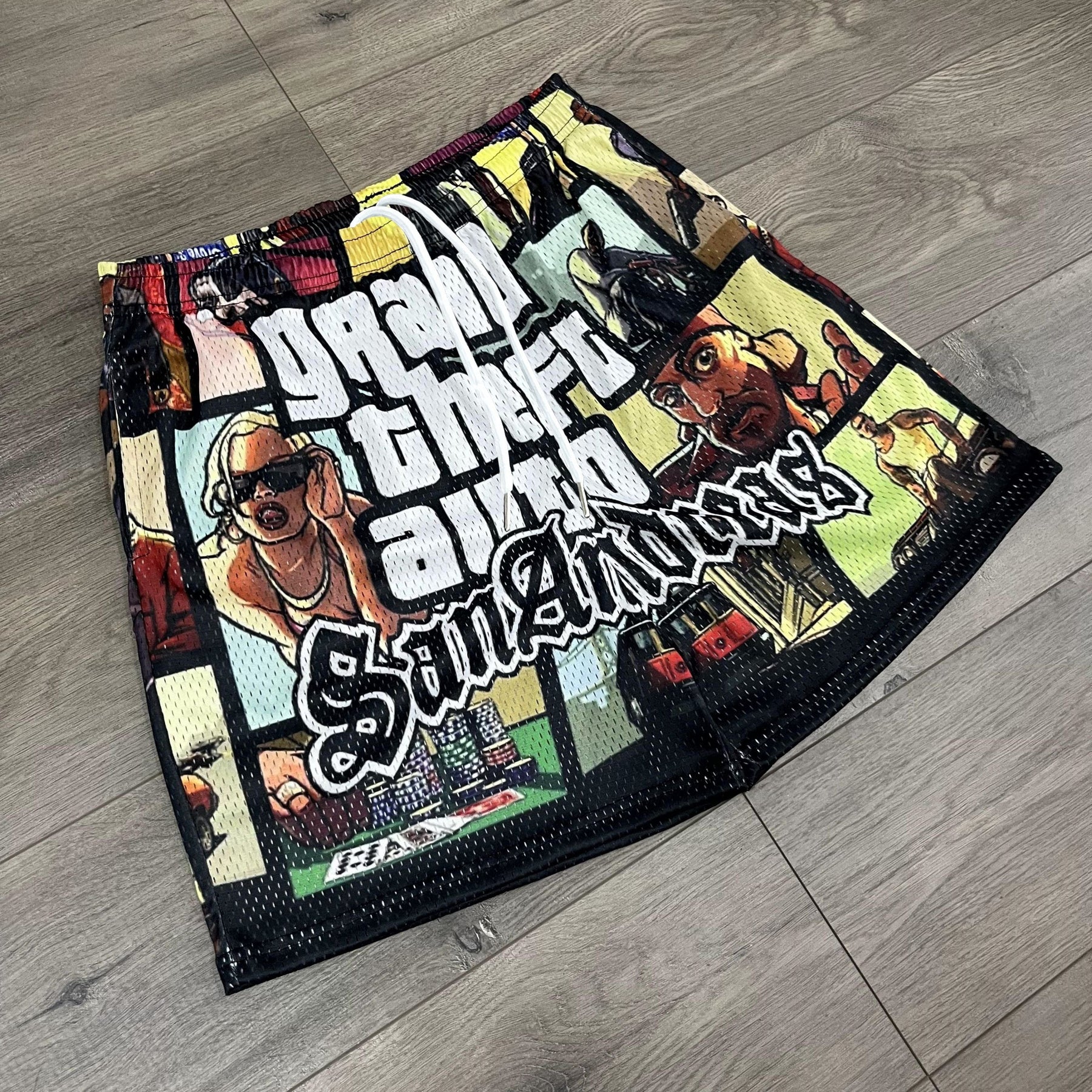 GTA MESH SHORTS-8689 - RDMCLOTHINGART