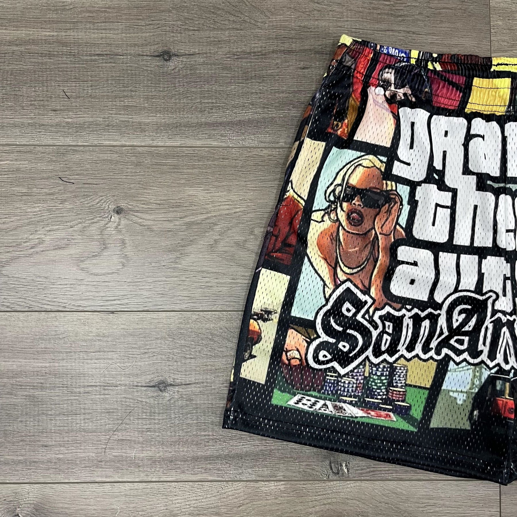GTA MESH SHORTS-8689 - RDMCLOTHINGART