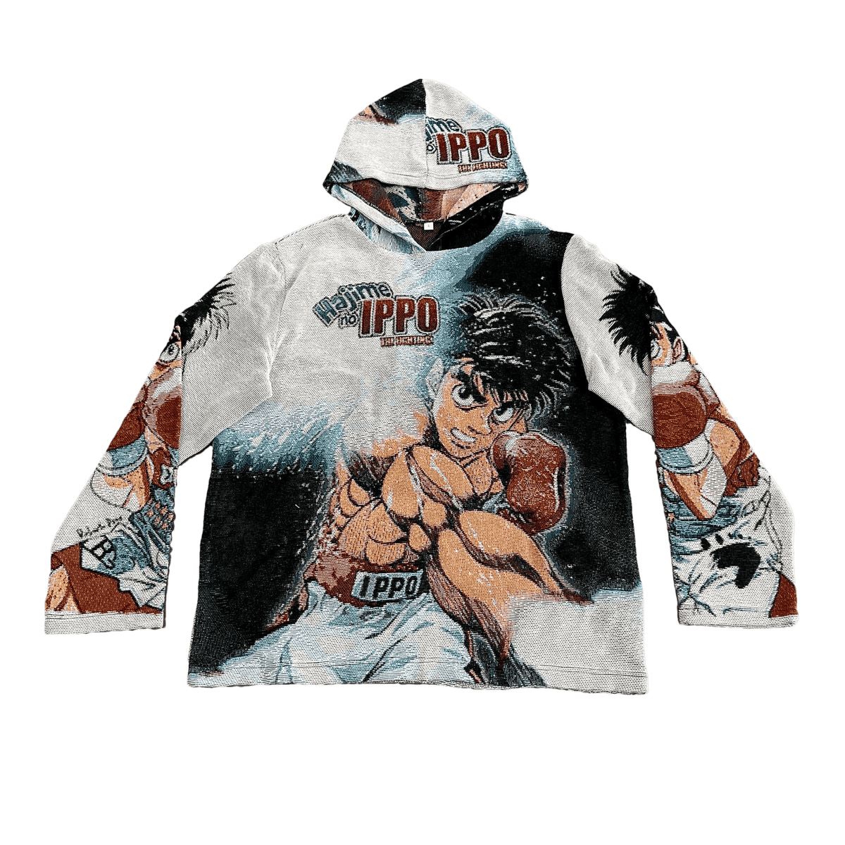 HAJIME NO IPPO V2 TAPESTRY HOODIE - RDMCLOTHINGART
