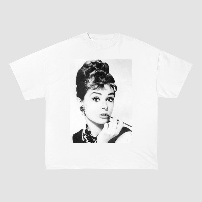 HEPBURN HEAVY COTTON TEES-8253 - RDMCLOTHINGART