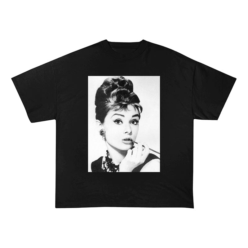 HEPBURN HEAVY COTTON TEES-8253 - RDMCLOTHINGART