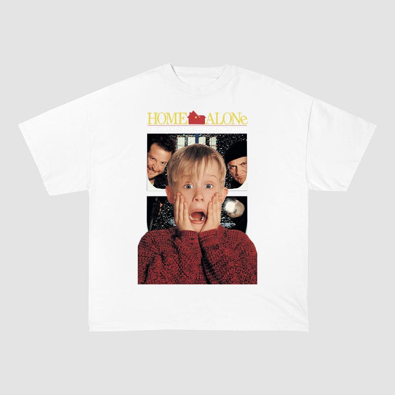 HOME ALONE HEAVY COTTON TEES-8238 - RDMCLOTHINGART