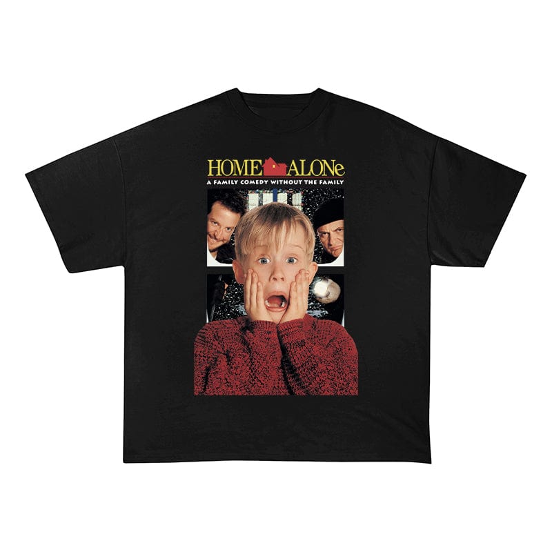 HOME ALONE HEAVY COTTON TEES-8238 - RDMCLOTHINGART