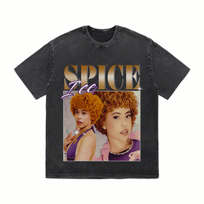 RDMCLOTHINGART tapestry hoodie ICE SPICE HEAVY WEIGHT COTTON TEE-8862