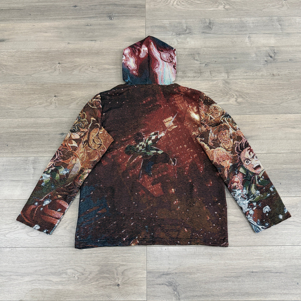 RDMCLOTHINGART tapestry hoodie INFINITY CASTLE TAPESTRY HOODIE