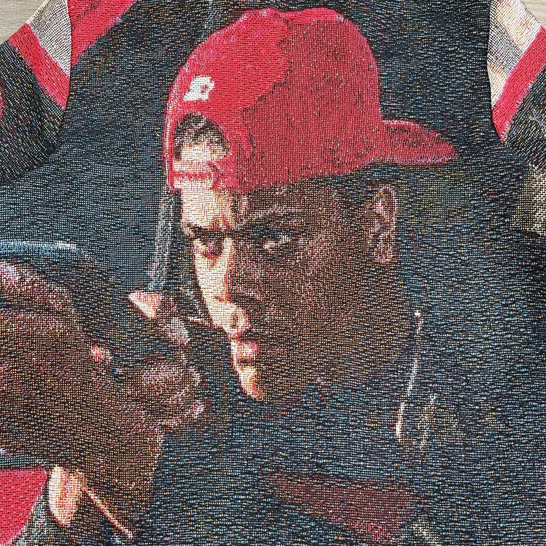 RDMCLOTHINGART tapestry hoodie IS U GON SLIDE TAPESTRY TEE