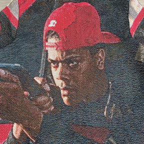 RDMCLOTHINGART tapestry hoodie IS U GON SLIDE TAPESTRY TEE