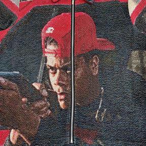 RDMCLOTHINGART tapestry hoodie IS U GON SLIDE TAPESTRY TEE