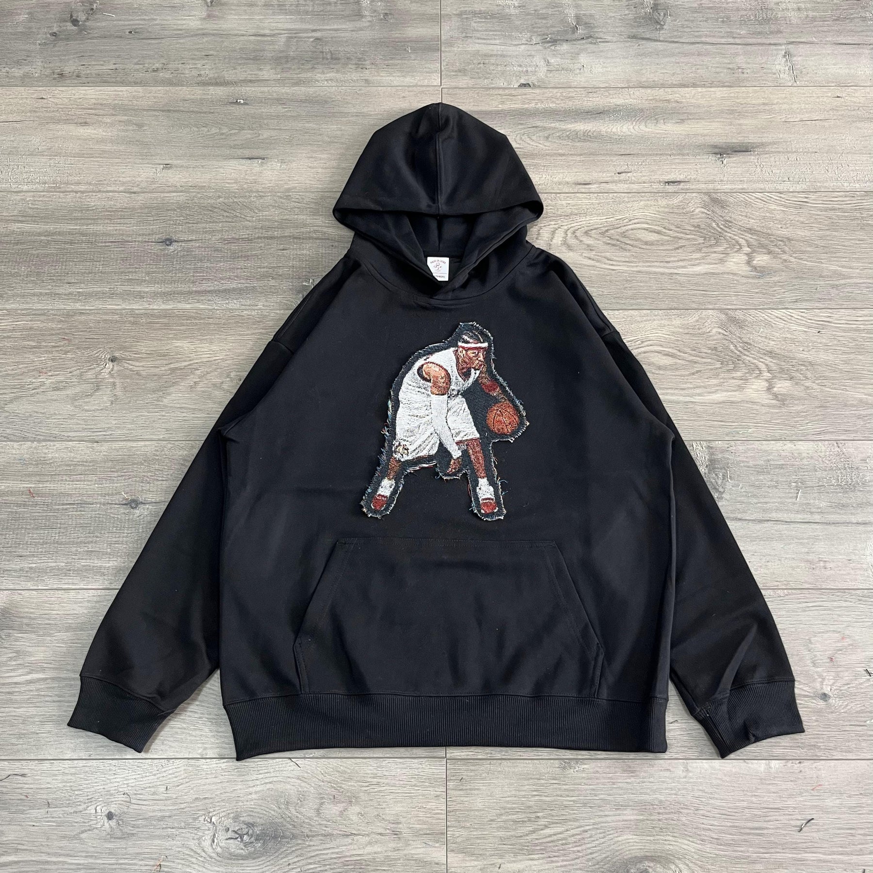 IVERSON TAPESTRY PATCH HOODIE-9031 - RDMCLOTHINGART