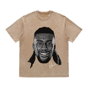 RDMCLOTHINGART tapestry hoodie IWOBI HEAVY COTTON TEES-9578