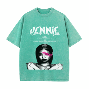 RDMCLOTHINGART tapestry hoodie JENNIE HEAVY WEIGHT COTTON TEE-8906