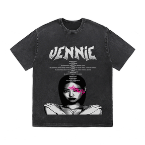 RDMCLOTHINGART tapestry hoodie JENNIE HEAVY WEIGHT COTTON TEE-8906