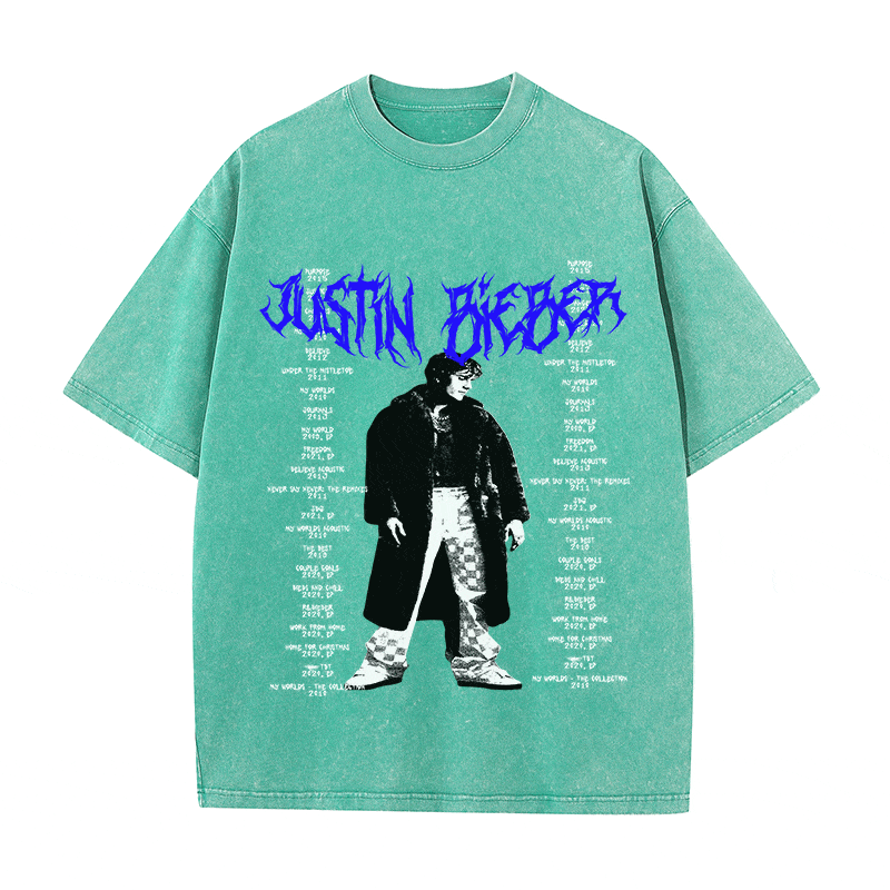 RDMCLOTHINGART tapestry hoodie JUSTIN BIEBER HEAVY WEIGHT COTTON TEE-8910