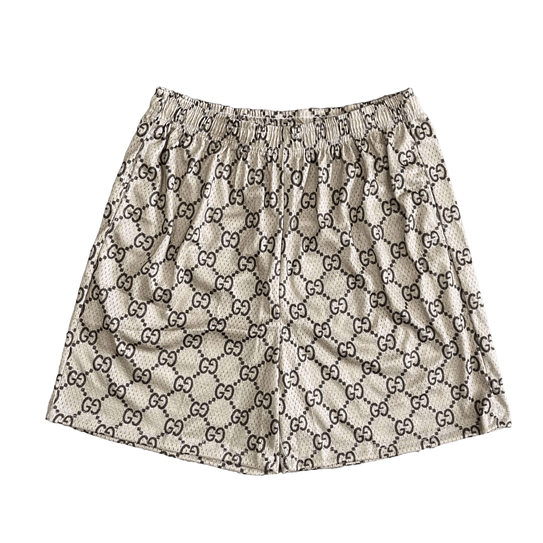 KHAKI GU MESH SHORTS-8717 - RDMCLOTHINGART