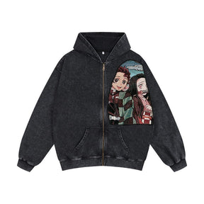 RDMCLOTHINGART tapestry hoodie KIMETSU TAPESTRY PATCH HOODIE-9241