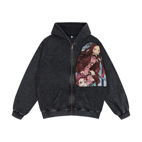 RDMCLOTHINGART tapestry hoodie KIMETSU TAPESTRY PATCH HOODIE-9245