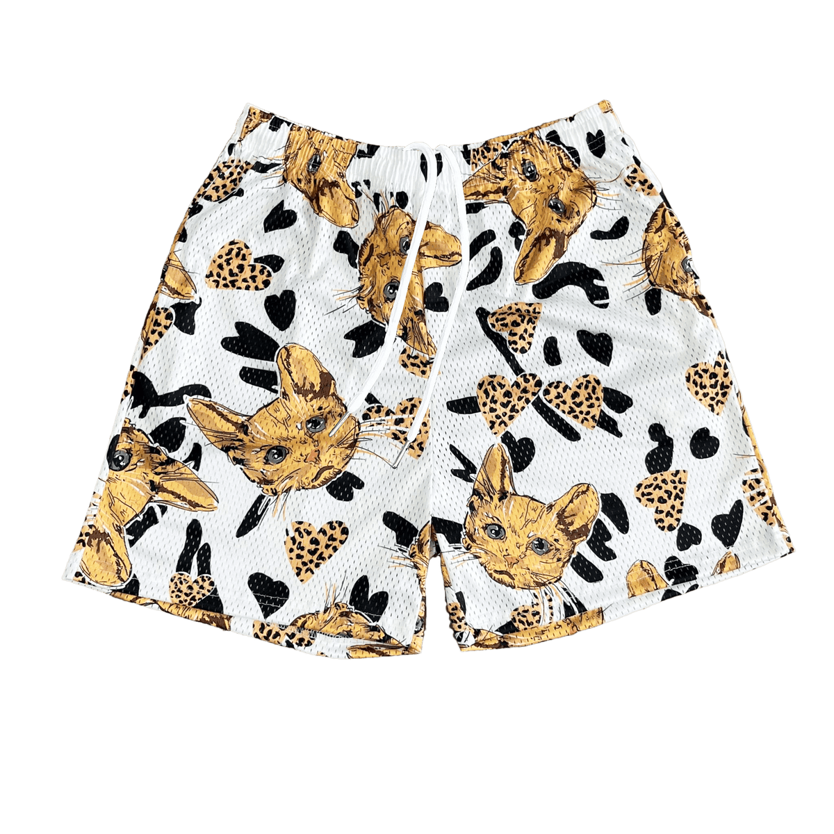KITTY MESH SHORTS-8611 - RDMCLOTHINGART