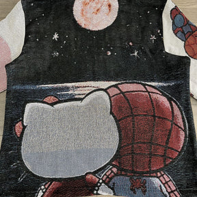KITTY&SPIDER TAPESTRY HOODIE - RDMCLOTHINGART