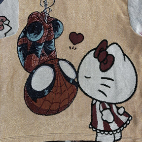 KITTY&SPIDER TAPESTRY HOODIE - RDMCLOTHINGART