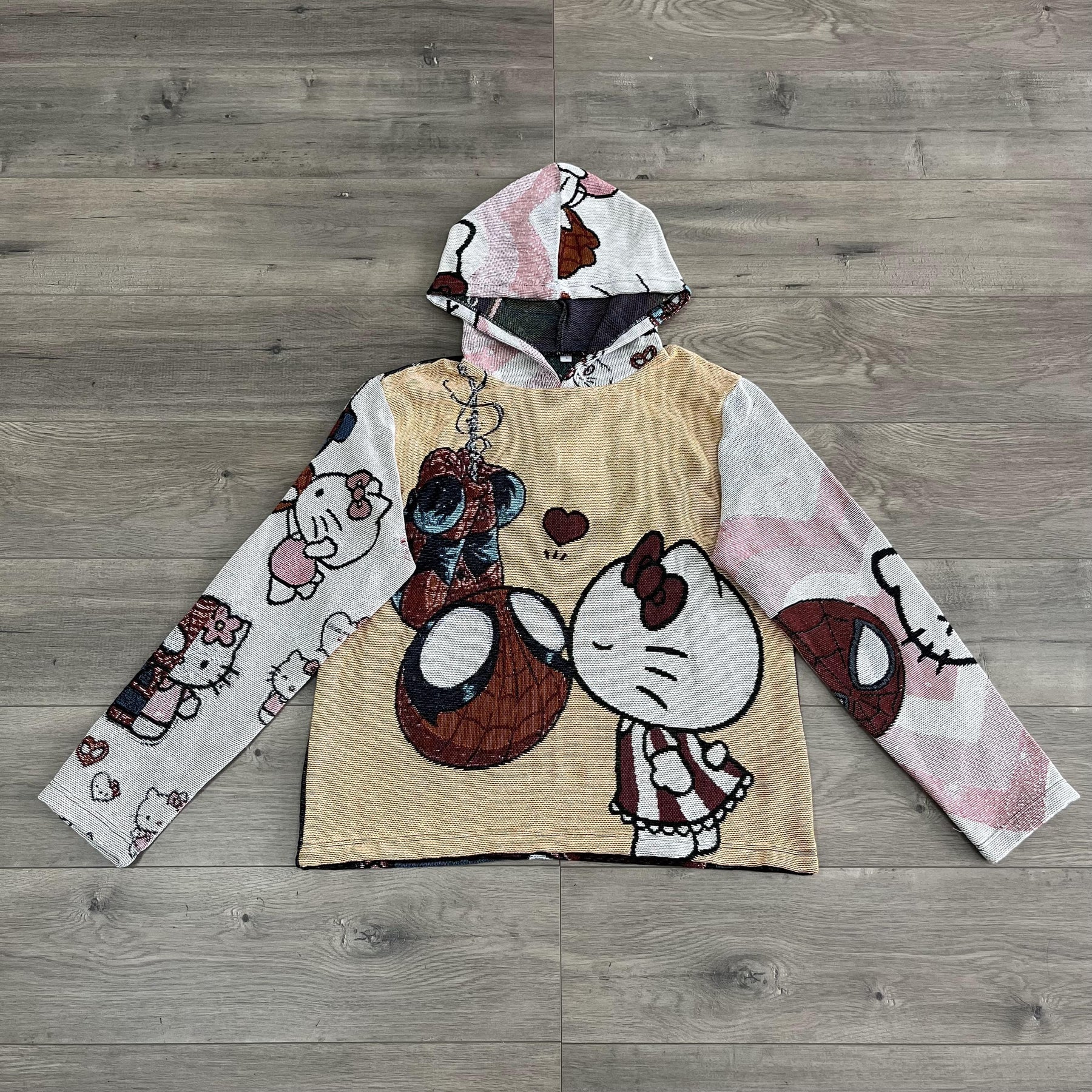 KITTY&SPIDER TAPESTRY HOODIE - RDMCLOTHINGART