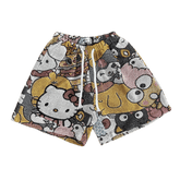 KITTY TAPESTRY SHORTS - RDMCLOTHINGART