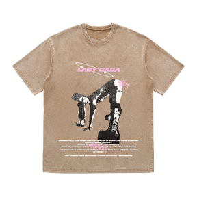 RDMCLOTHINGART tapestry hoodie LADY GAGA HEAVY WEIGHT COTTON TEE-8936