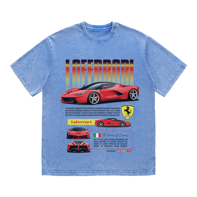 RDMCLOTHINGART tapestry hoodie LAFERRARI HEAVY WEIGHT COTTON TEE-8845