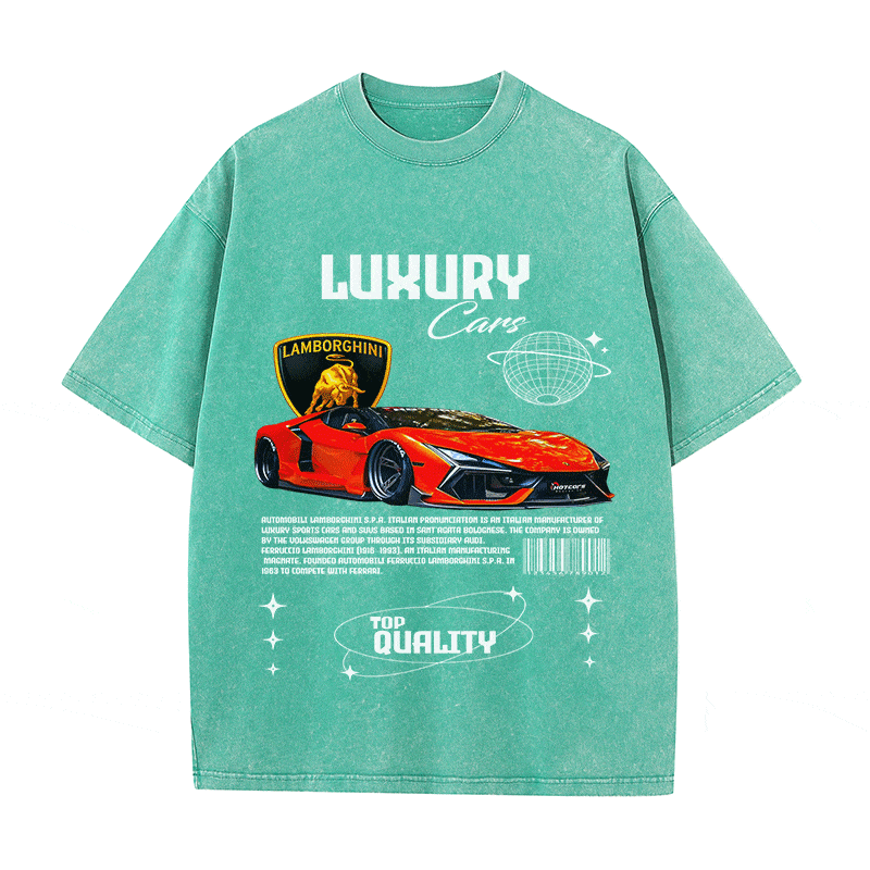 RDMCLOTHINGART tapestry hoodie LAMBORGHINI HEAVY WEIGHT COTTON TEE-9102