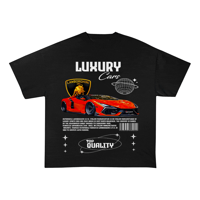 RDMCLOTHINGART tapestry hoodie LAMBORGHINI HEAVY WEIGHT COTTON TEE-9102