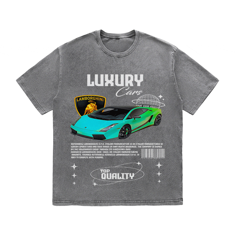 RDMCLOTHINGART tapestry hoodie LAMBORGHINI HEAVY WEIGHT COTTON TEE-9104