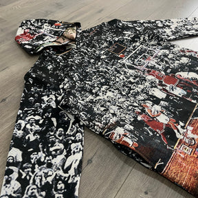 LAST SHOT TAPESTRY HOODIE - RDMCLOTHINGART