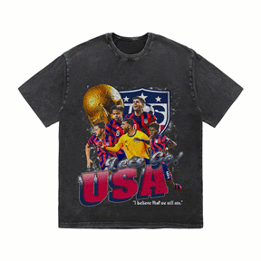 RDMCLOTHINGART tapestry hoodie LET'S GO USA HEAVY WEIGHT COTTON TEE-8965