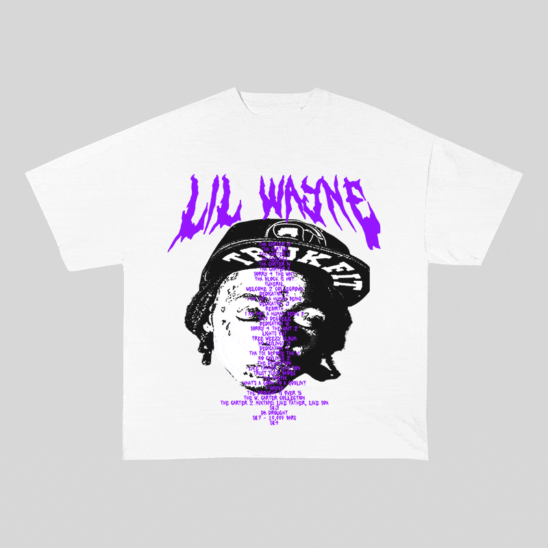 RDMCLOTHINGART tapestry hoodie LIL WAYNE HEAVY WEIGHT COTTON TEE-8937