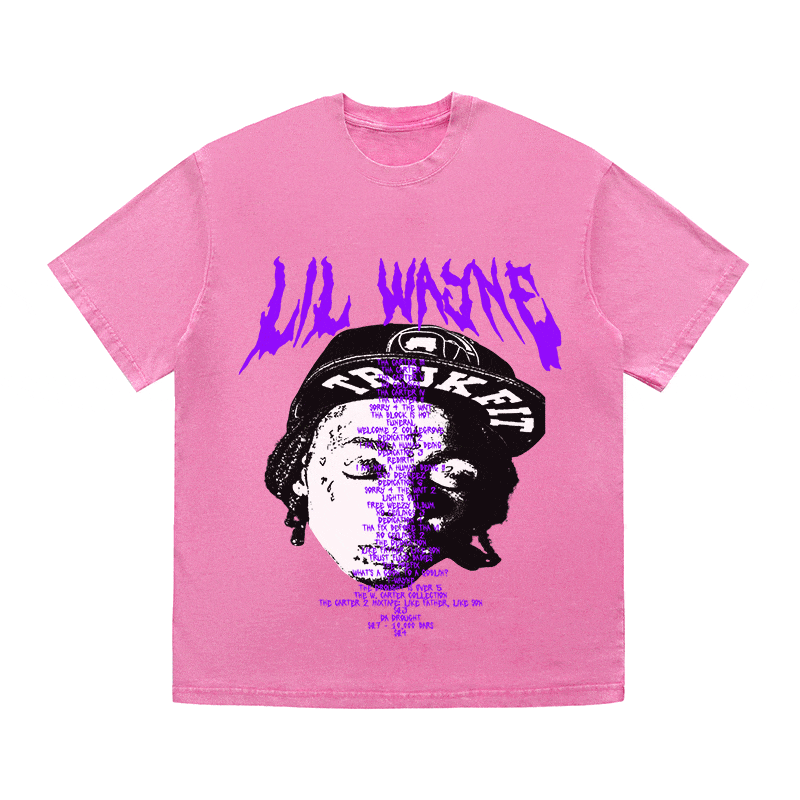 RDMCLOTHINGART tapestry hoodie LIL WAYNE HEAVY WEIGHT COTTON TEE-8937