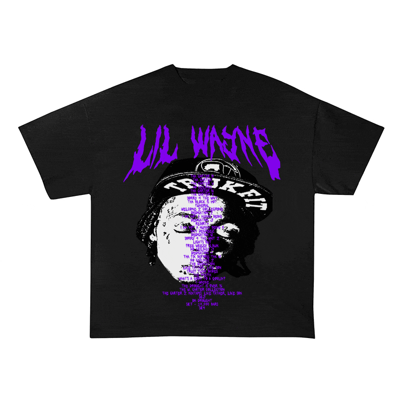 RDMCLOTHINGART tapestry hoodie LIL WAYNE HEAVY WEIGHT COTTON TEE-8937