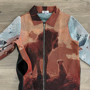 RDMCLOTHINGART tapestry hoodie LION KING TAPESTRY JACKET
