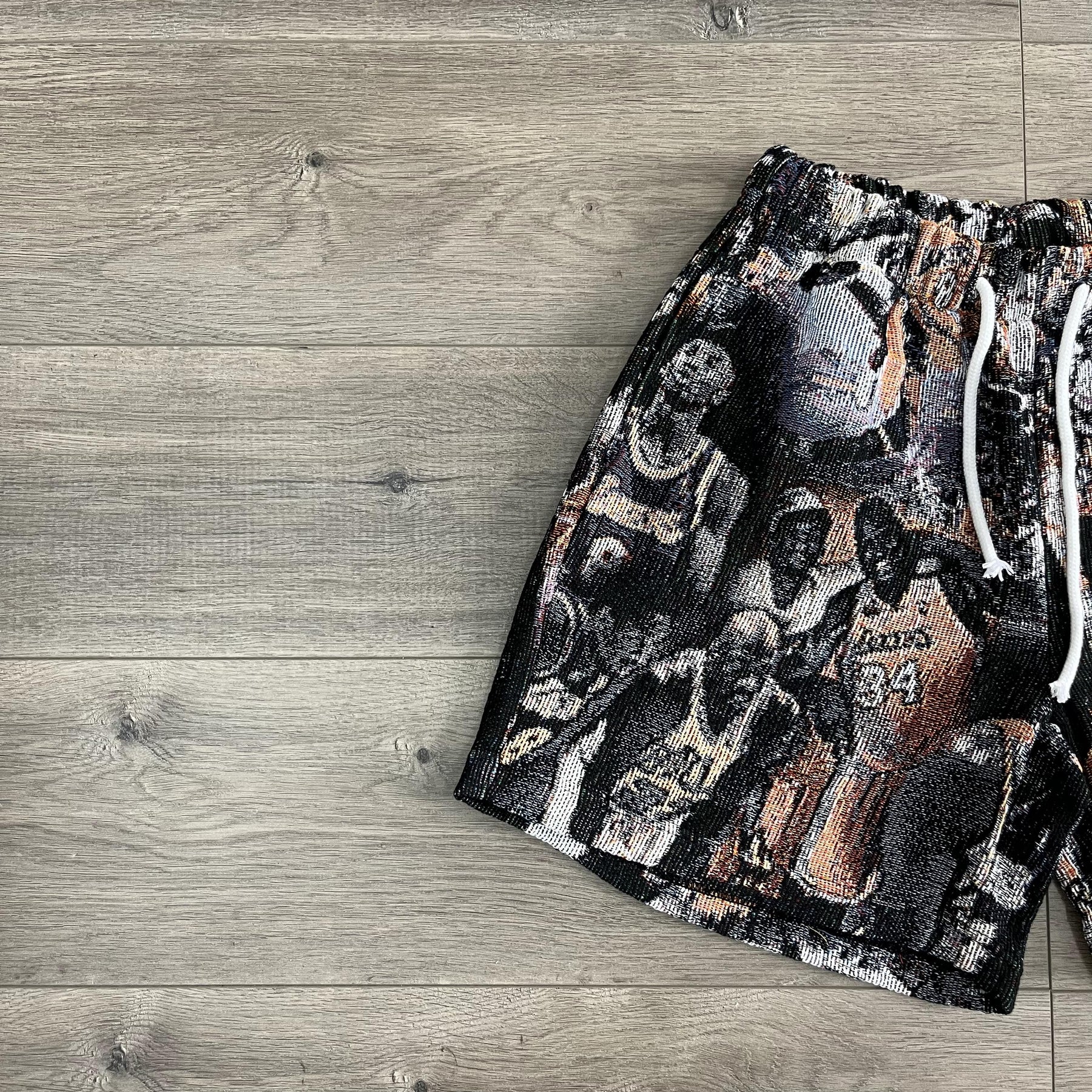 MAMBA FOREVER TAPESTRY SHORTS - RDMCLOTHINGART
