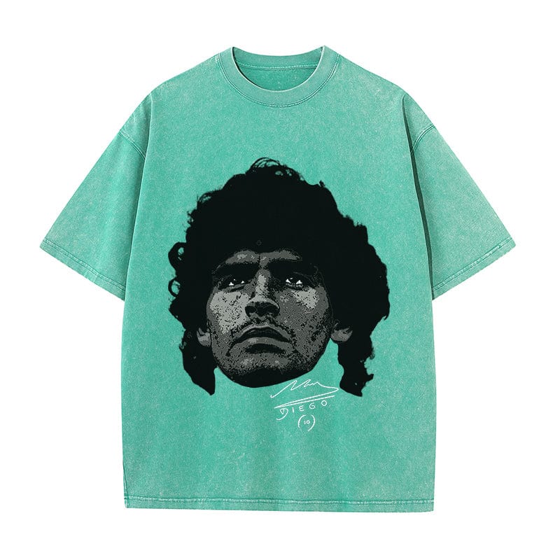 RDMCLOTHINGART tapestry hoodie MARADONA HEAVY COTTON TEES-9600