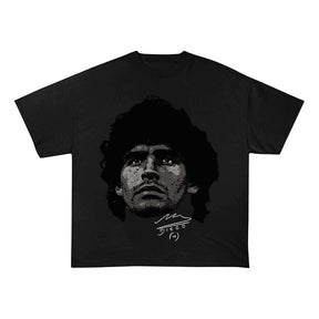 RDMCLOTHINGART tapestry hoodie MARADONA HEAVY COTTON TEES-9600