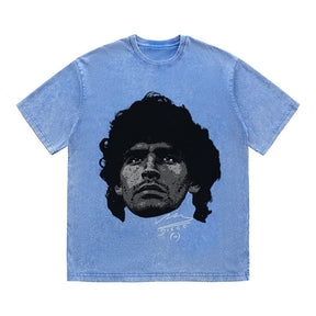 RDMCLOTHINGART tapestry hoodie MARADONA HEAVY COTTON TEES-9600