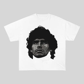 RDMCLOTHINGART tapestry hoodie MARADONA HEAVY COTTON TEES-9600