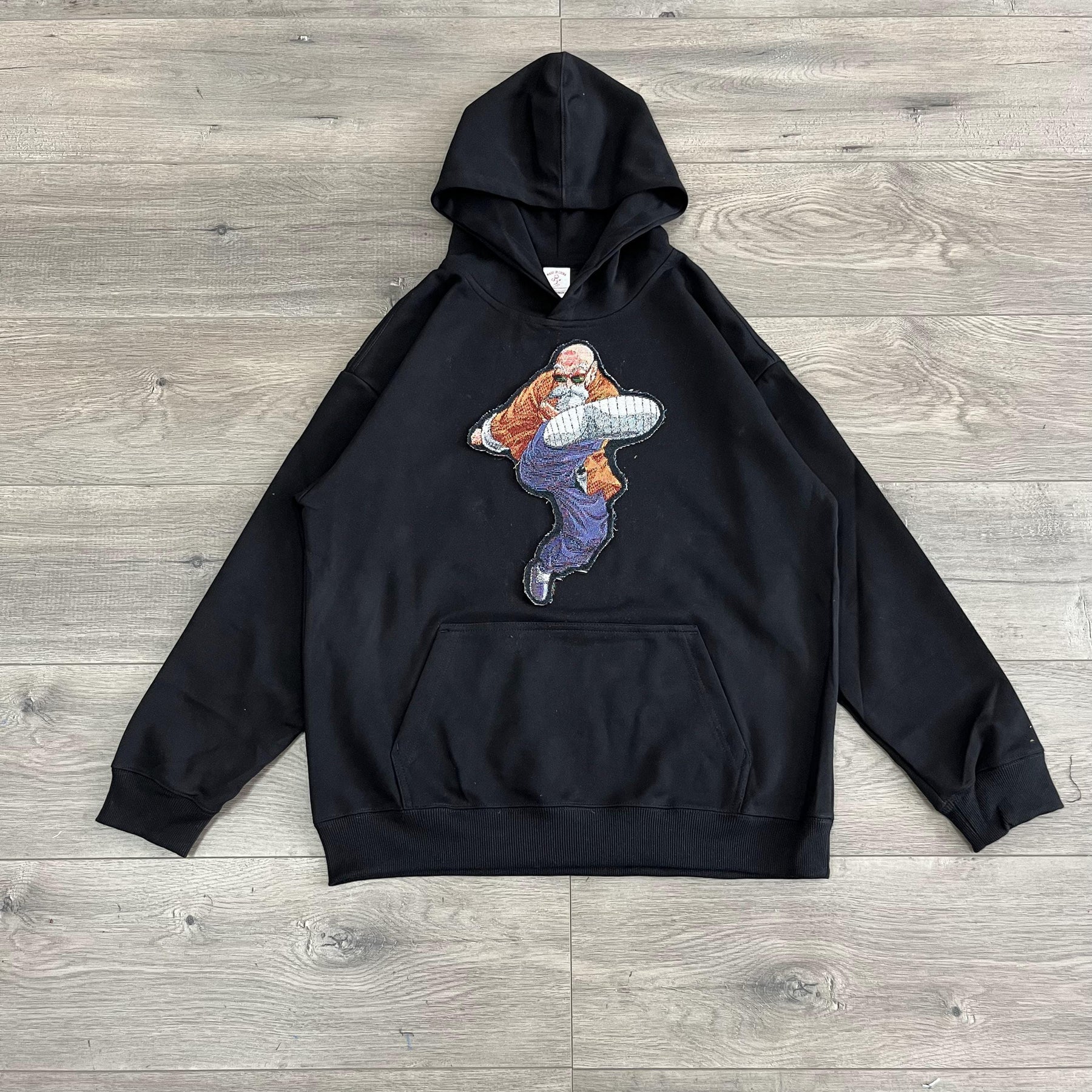 MASTER ROSHI TAPESTRY PATCH HOODIE-9085 - RDMCLOTHINGART