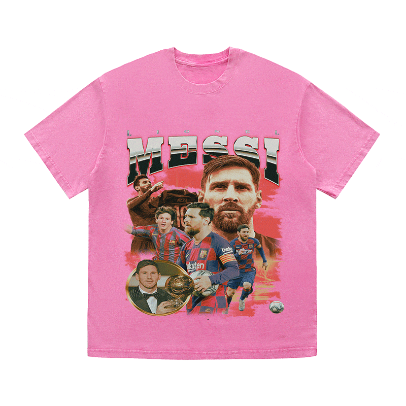 RDMCLOTHINGART tapestry hoodie MESSI 5 HEAVY WEIGHT COTTON TEE-8973