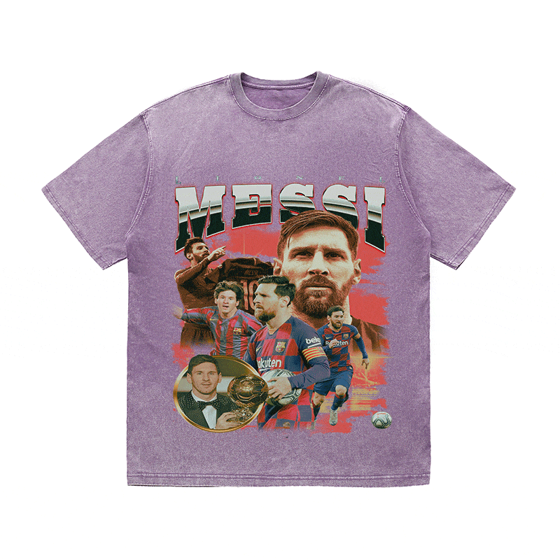 RDMCLOTHINGART tapestry hoodie MESSI 5 HEAVY WEIGHT COTTON TEE-8973