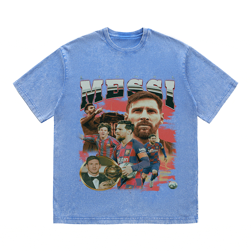 RDMCLOTHINGART tapestry hoodie MESSI 5 HEAVY WEIGHT COTTON TEE-8973